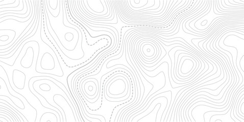 Topographic map, grid, texture, relief contour of terrain. Topo contour map on white background. geographic grid.  © NAZMA
