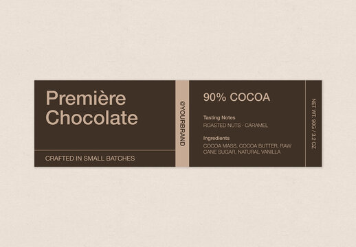 Product Label Template For Retro Packaging, Sticker, Tag & Badge Layouts for Jar & Bag Labels in Simple Minimalist Typographic Style
