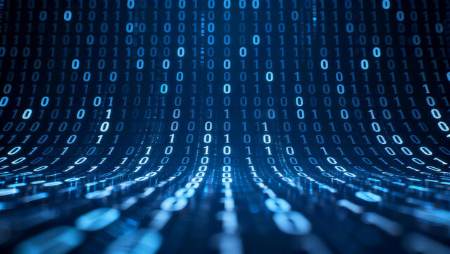 Digital binary code background