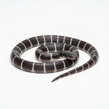 The common krait venomous snake minimalist wildlife icon dangerous asian elapid serpent vector illustration isolated on white background