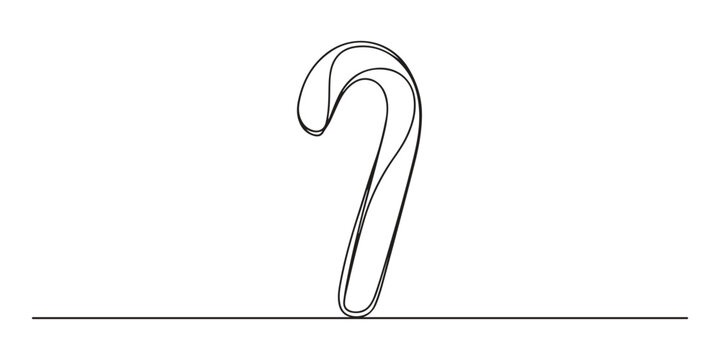 Continuous one line candy drawing art cane shop cotton peppermint. Candy line border icon vector cream caramel doodle ice sweet gelato storenlollypop lolly white popsicle outline isolated linear