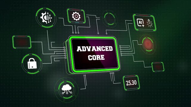 Modern digital hardware interface displaying advanced core microchip logic pathways and glowing circuit motherboard telemetry tracking paths