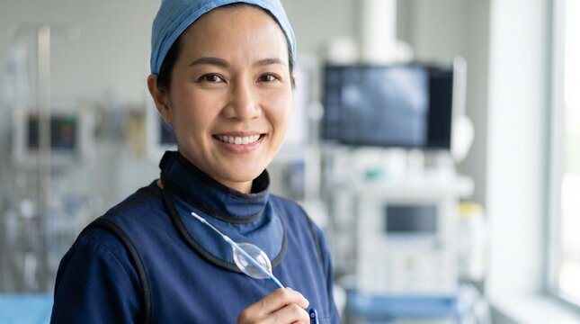 Confident Cardiologist Holding IVL Catheter