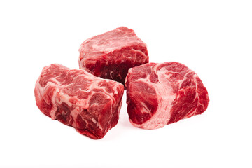 Obraz premium Fresh Raw Beef Steaks with High Quality Marbling for Delicious Western Cooking