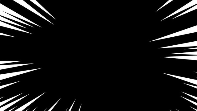 comic Speed Lines Motion Graphic Background
