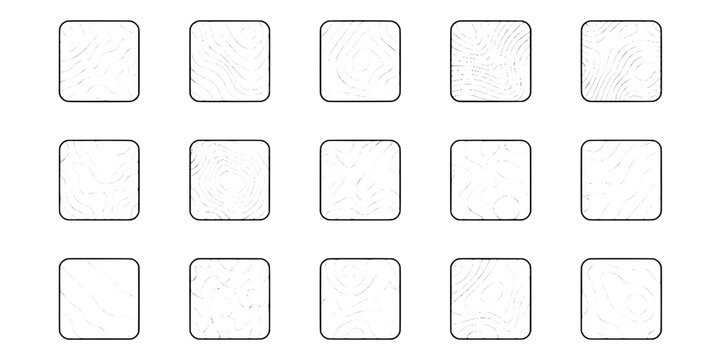 Cards deck pattern background with subtle gray halftone texture and minimal geometric squares for UI design and icons