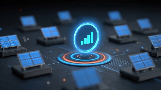 Solar arrays track risk with a control panel for validation and verification of compliance during an audit and sun review.