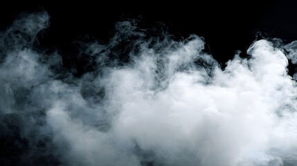 Fototapeta premium smoke on black background