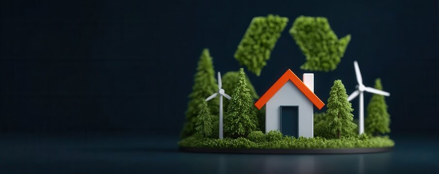 The vast environment thrives because renewable energy fuels every clean eco home and supports a vibrant green ecology in the wild.