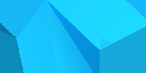 Obraz premium low polygon 3d rendering abstract blue wall texture and background - illustration picture