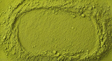 Obraz premium Close-up of vibrant green grass texture with circular pattern in natural outdoor setting