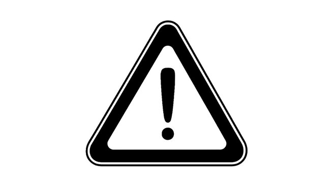 Warning Sign Exclamation Mark Symbol.