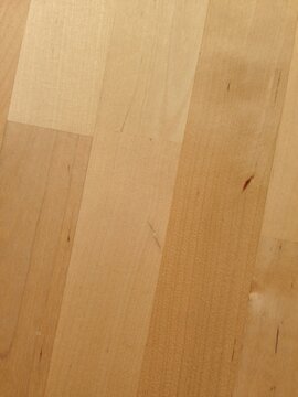 close up of light wooden floor planks