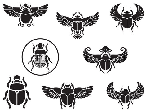 SCARAB BEETLE SILHOUETTE