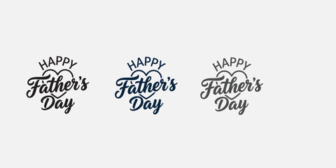 Happy Father's Day greeting card logos © Maria Akhter