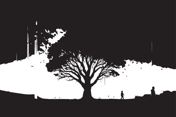 Obraz premium Love Silhouette