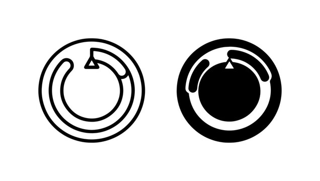 Circular Progress Bar Icons, Loading Indicator Vector Set, UI Element Graphics, Reload Loop Symbol, Circular Gauge Graphics