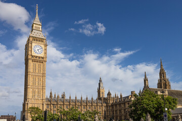 Obraz premium Big Ben and the Palace of Westminster in London