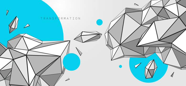 Technological transformation of structured forms, representing data flow, systems thinking, digital intelligence, and controlled evolution through information.
