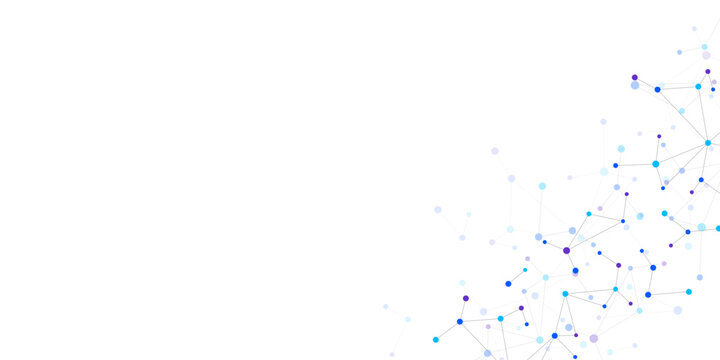 Molecular structure and genetic engineering, molecules DNA, neural network, scientific research. Abstract background for innovation technology, science, healthcare, and medicine