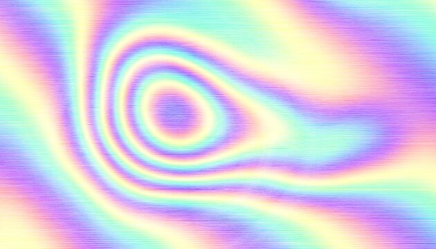Iridescent retro striped background 8K, copy space. Translucent horizontal lines on pastel rainbow gradient in light blue, yellow, orange, green, soft pink, lilac. Sunny vibes spring or summer visual