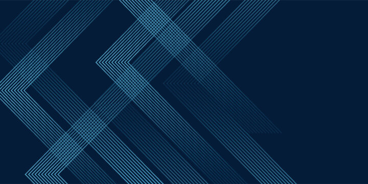Abstract blue technology background. Shiny blue arrow lines pattern. Futuristic tech concept. Suit for business, corporate, website, presentation, banner, cover, flyer
