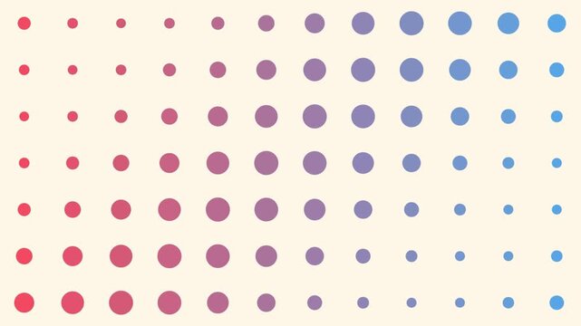  Pulsing Dot Grid Wave Animation Background Loop
