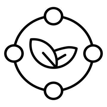 Eco icon vector. Ecology Illustration sign. Recycle symbol. Ecology logo.