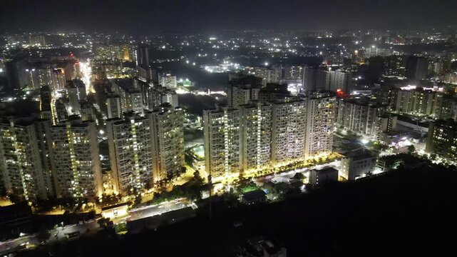 Modern IT Park and High-Rise Construction Site in Pune India