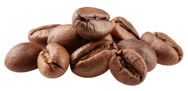 Coffee Beans isolated, full depth of field