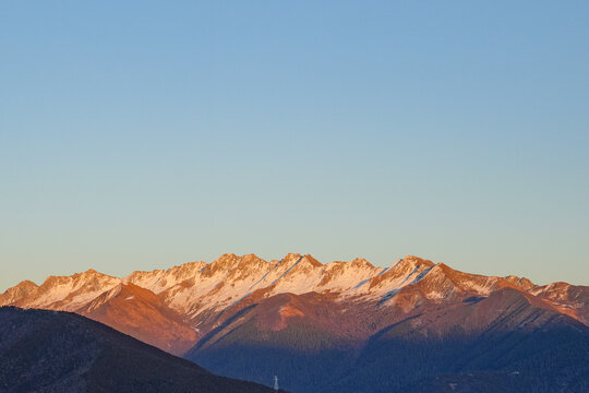 Snow Mountain Scenery in Aba Prefecture, Sichuan, China
