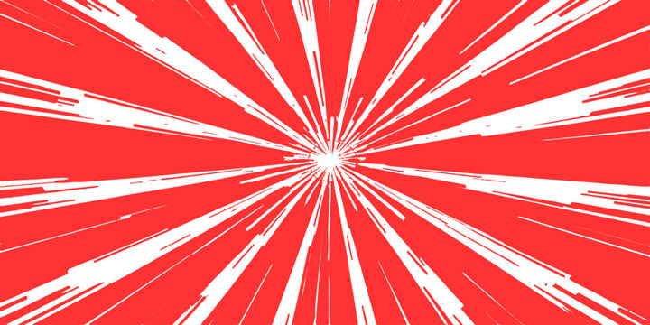 Red starburst abstract background with rays and stars retro vintage vector illustration wallpaper design