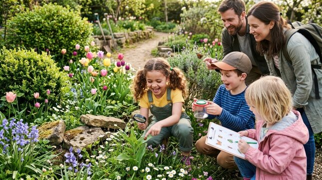 Family Scavenger Hunt in Spring Garden