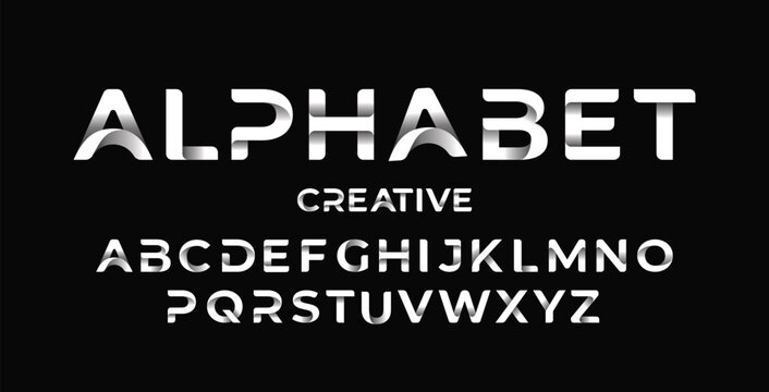 Creative modern alphabet font logo. Twisted Ribbon for Title, Header, Lettering, Logo. Funny Entertainment Active Sport Technology areas Typeface. Colorful rounded Letters and Numbers.