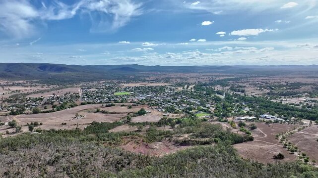 Spectacular aerial footage of Bingara NSW Australia