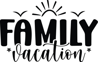 Obraz premium Family Vacation design