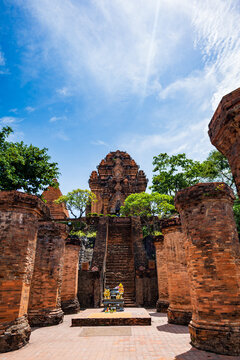 Po Nagar Cham Towers in Nha Trang, Vietnam, showcasing historical and cultural legacy of Vietnam and Champa Kingdom.