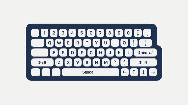 Computer keyboard with separate number pad.