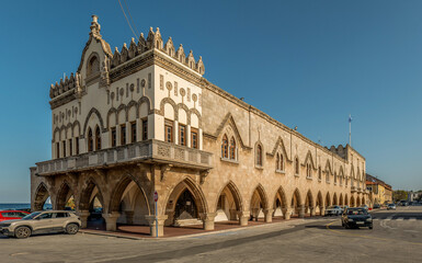 Fototapeta premium View of the Palazzo del Governatore at Mandraki Harbor in Rhodes Town.