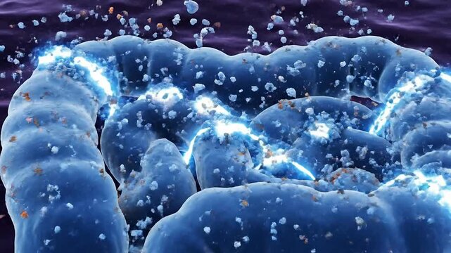 Dynamic 3D Medical Visualisation of Viral Particles Interacting With Cellular Structures Representing Health and Disease in Microbiology