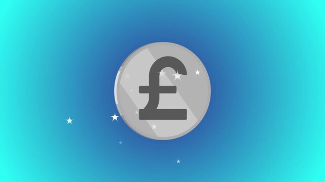 Silver Question Mark Coin on a Blue Gradient Background currency money