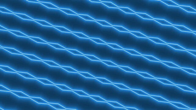 Rows of Glowing Blue Neon Diamonds on a Dark Textured Vertical Background pattern