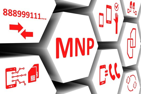 MNP concept cell background 3d illustration
