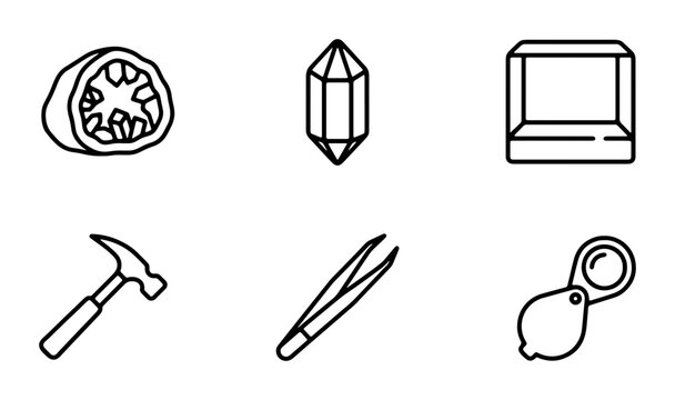 Gemstone Tools & Cut Stones, Jewelry Making Icons, Crafting Supplies, Diamond Facets