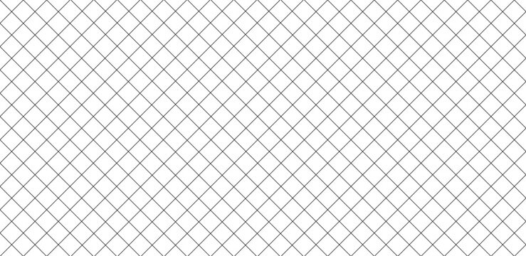 Seamless crossed line Diamond texture. Repeated black cross line grid seamless pattern