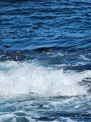 Fototapeta premium blue water wave