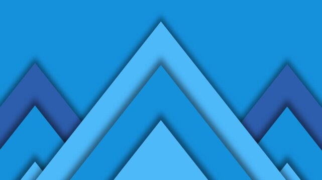 Modern Blue Geometric Triangles Abstract Layered Pattern Zoom Background for Virtual Meetings.