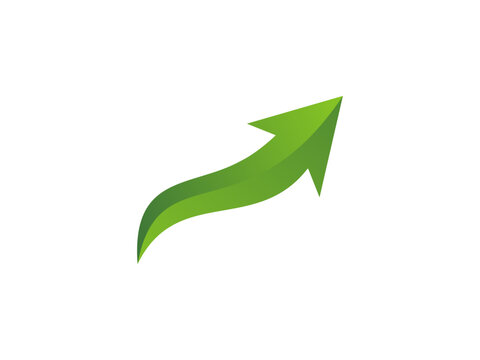 The green arrow represents a logo or icon, symbolizing an upward sign, a direction sign, and so on. This arrow-like style is perfect for your business branding.