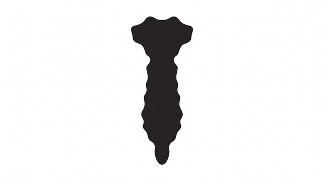 Human sternum breastbone silhouette anatomy icon vector illustration