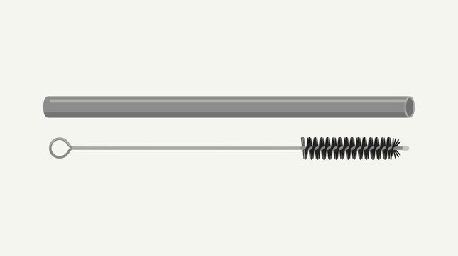 Reusable Metal Straw with Cleaning Brush